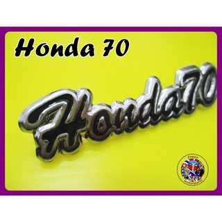 โลโก้บังลมสีดำ Honda C70 Legshield Front Cover "Black" Emblem