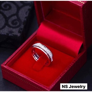 แหวนเพชรแถวดีไซน์สวยล้ำ เพชรน้ำ 100 ทอง 18K