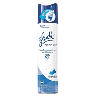 ✨นาทีทอง✨ GLADE คลีนแอร์ 3 อิน 1 สเปรย์ปรับอากาศ คลีนแอนด์เฟรช ขนาด 300 มล. สีฟ้า 🚚พิเศษ!!✅