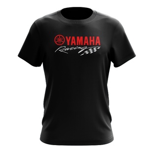 คอตต้อนคอกลมเสื้อแข่ง Yamaha คุณภาพดีS-5XL