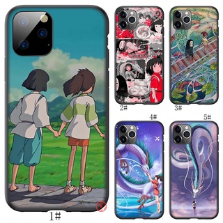 Ccf45 เคสโทรศัพท์ซิลิโคน แบบนิ่ม ลาย Haku Chihiro Spirited Away สําหรับ iPhone 13 12 Pro Max Mini XS Max X