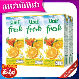 ยูนิฟ เฟรช น้ำผักผลไม้รวม40% 250 มล. แพ็ค 6 กล่อง Unif 40% Vegetable Mixed 250 ml x 6