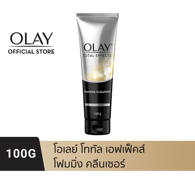 Olay โททัล เอฟเฟ็คส์ โฟมมิ่ง คลีนเซอร์ 100 กรัม P&G (บำรุงผิวหน้า/ โฟมล้างหน้า/ผิวอ่อนเยาว์) - Olay_Official_Shop - Thaipick