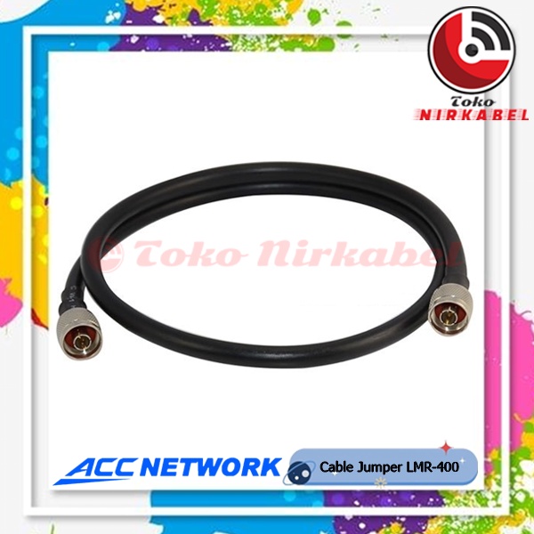 สายจัมเปอร์ N-Male to N-Male LMR400 สายเคเบิล LMR-400 1 เมตร