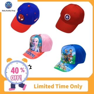 หมวกมงกุฏ**Baby Buddy ** 4 รูปแบบ หมวกเบสบอลผ้าฝ้ายลายการ์ตูนสําหรับเด็กcaps