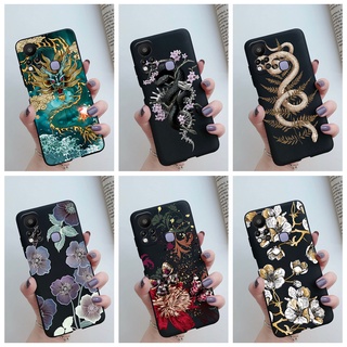 เคสโทรศัพท์มือถือ ซิลิโคนนิ่ม ผิวด้าน ลายมังกร งู สีเขียว สีดํา สําหรับ Infinix Hot 11s NFC X6812B hot11s