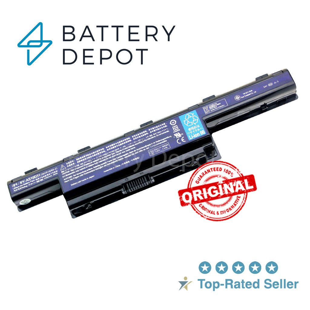 Acer แบตเตอรี่ ของแท้ 4750 (Acer Aspire 7251, E1 V3, V3-471G, V3-551G, V3-571G, V3-731, V3-771, V3-771G) Acer battery
