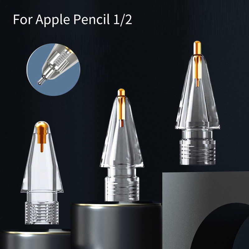 อัพเกรดใหม่ hight-clear gold เปลี่ยนเคล็ดลับสําหรับ Apple Pencil 2 Gen IPad Pro Pencil - IPencil Nib
