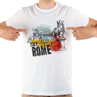 ขายดี!เสื้อยืดลําลอง แขนสั้น พิมพ์ลาย Italy Roma Milano Naples Napoli Venice pisa สีขาว แฟชั่นฤดูร้อน สําหรับผู้ชายS-5XL