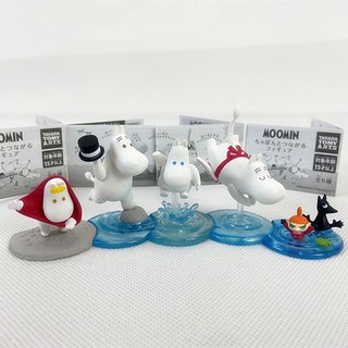 โมเดล ฟิกเกอร์ มูมิน  Moomin &amp; Family  รุ่นกาชาปอง เล่นน้ำ Figures Model ของเล่น