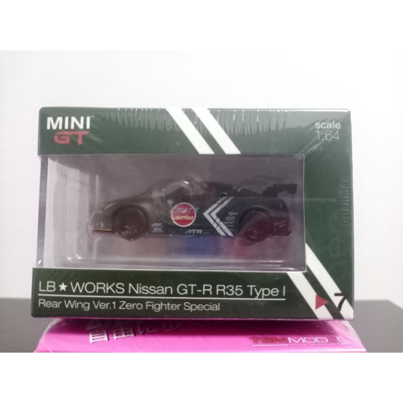 Mini gtโมเดลรถ Skyline R35 LB WORKSเบอร์7