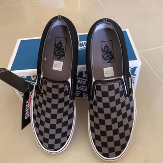 รองเท้าVans SlipOn ใส่ได้ทุกสถานการณ์สวยเรียบหรู[free​box]​🔥พร้อมส่ง🔥