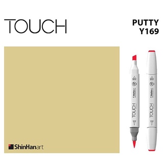 TOUCH TWIN BRUSH MARKER Y169 (PUTTY) / มาร์คเกอร์หัวพู่กัน-หัวตัดขนาดกลาง รหัส Y169 (PUTTY)