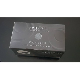 Uphoria หน้ากากคาร์บอน 4 ชั้น ยูโฟเรีย มอก. ระดับ 2 Level 2  -   ป้องกันฝุ่น PM 2.5 Carbon Face Mask