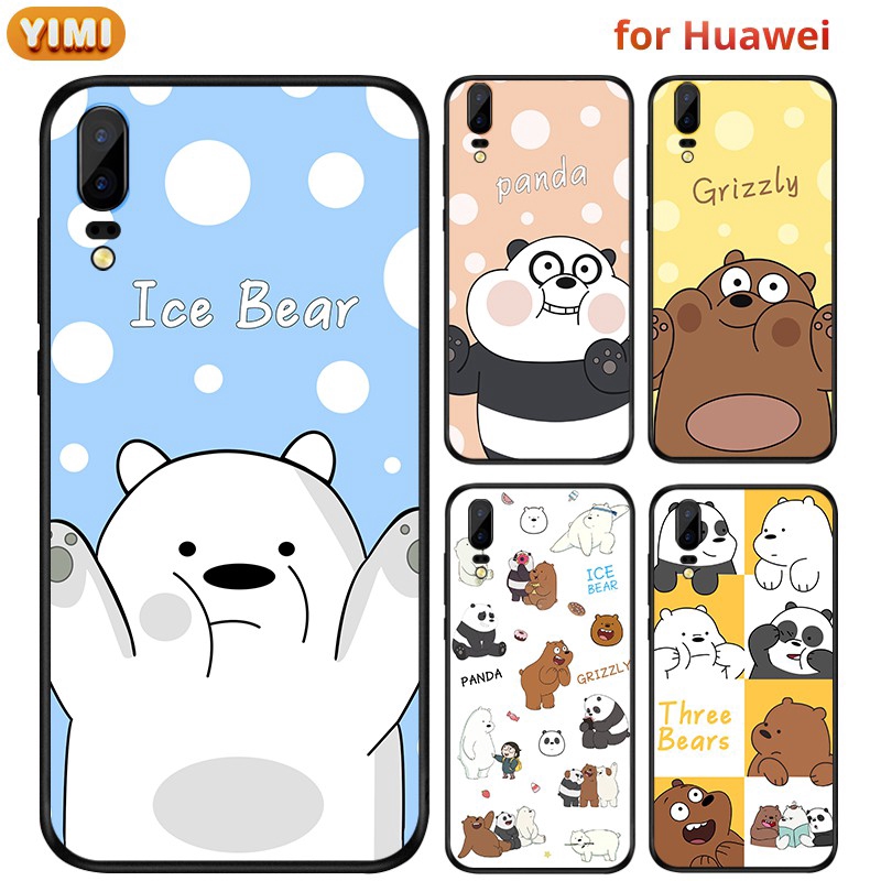 เคส Huawei Nova Y61 Y70 10 Pro 9 7 SE 7i 3i 5T โทรศัพท์มือถือ ลายการ์ตูนหมี สําหรับ