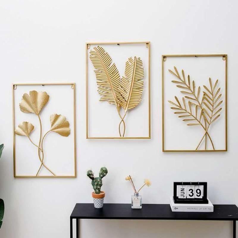 Gold Frame Wall Art Nordic Home Deco (60x40ซม.)