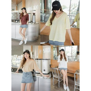 My top Over size t-shirt งานตัวใหญ่ E-134 CARDIGAN_NISTA