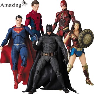 ฟิกเกอร์ DC justice mafex Batman MAF 056 Flash 052