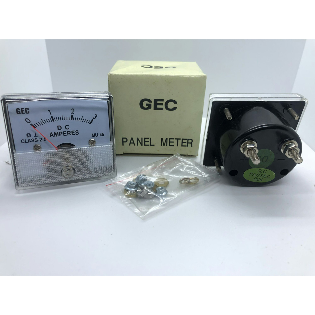 (1ชิ้น) ANALOG PANEL MITER  DC แอมป์มิเตอร์  รุ่น ML-52 DC 20Aขนาด 60x70 MM ของญี่ปุ่นเก่าเก็บสินค้าใหม่ในไทยพร้อมส่ง