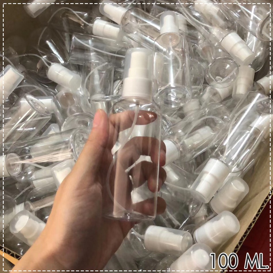 ขวดสเปรย์ใส ใส่น้ำหอม แอลกอฮอล์ และของเหลวอื่นๆ ขนาด 100 ml ขนาดพกพา/1459