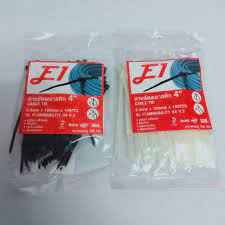 ราคาส่ง12ห่อ (1200เส้น) สายรัดเคเบิ้ลไทร์ ยีห้อ F1 เคเบิ้ลไทร์คุณภาพดี มีหลายขนาด 4 นิ้ว 6 นิ้ว 8 นิ้ว 10 นิ้ว 12 นิ้ว