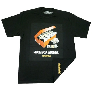 Streetwise เสื้อยืด แขนสั้น คอเล็ก ลายกล่องรองเท้า HIPHOP BBOY ขนาดใหญ่ สไตล์ฮิปฮอป