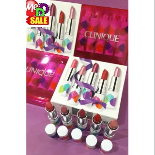 Clinique - ใหม่ ลิปสติก ชุดของขวัญ 5 แท่ง (Kisses Set 5-Pieces) Clinique pop lip colour + primer (ผลิตปี 61)