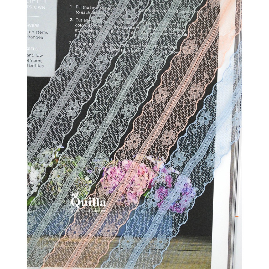 ริบบิ้นผ้าลูกไม้ Grace 35มิล - รูปที่ 2