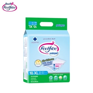 [ขายยกลัง] Feelfree แผ่นรองซับฟีลฟรี ไซส์ XL10ชิ้น*12 แพ็ค ซึมซับมาก 800CC #A923132