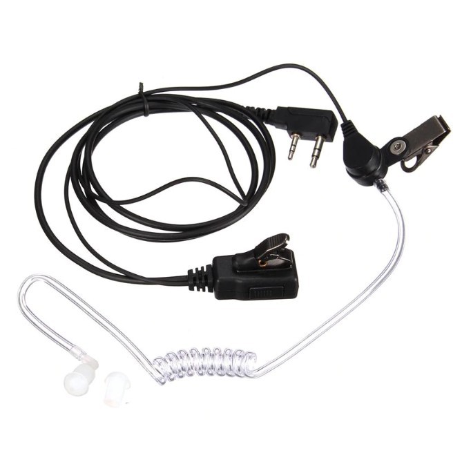 หูฟัง Mic FBI วิทยุสื่อสาร Kenwood BAOFENG UV5R BL-5 IC-V90/UV95 และวิทยุเครื่องจีนทั่วไป (1ชิ้น)