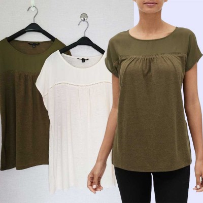 BREP648 LINENYOKE TOP