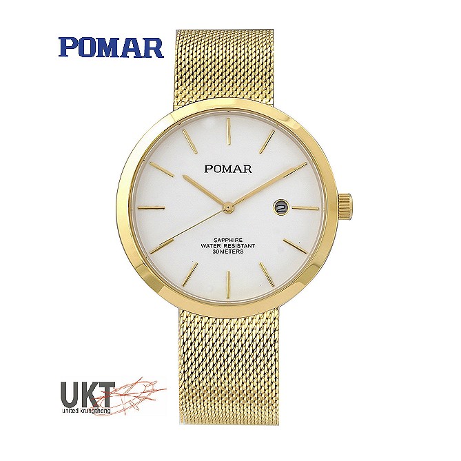 POMAR นาฬิการุ่น PM73552GG0201 หน้าขาว สำหรับผู้ชาย