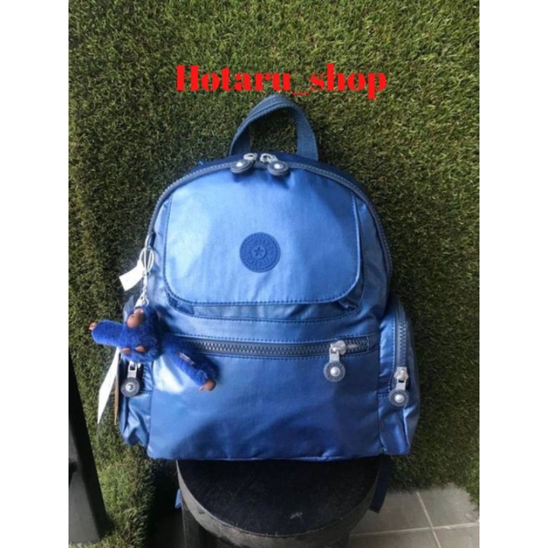 Kipling Matta Small Metallic Backpack กระเป๋าเป้ขนาดกำลังดี วัสดุไนล่อนเคลือบกันน้ำ