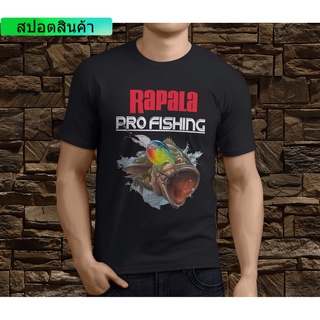 เสื้อยืดแขนสั้นพิมพ์ลาย Rapala Pro สำหรับผู้ชาย