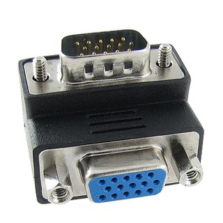 อะแดปเตอร์ 15-Pin VGA Male to Female M / F Right Angle