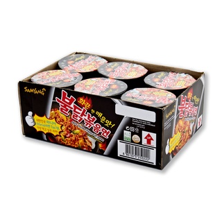 ซัมยัง ราเม็งแห้ง รสไก่เผ็ด แบบคัพ 70 กรัม x 6 ถ้วย Samyang Ramen Hot Chicken Cup 70 g x 6 Cups