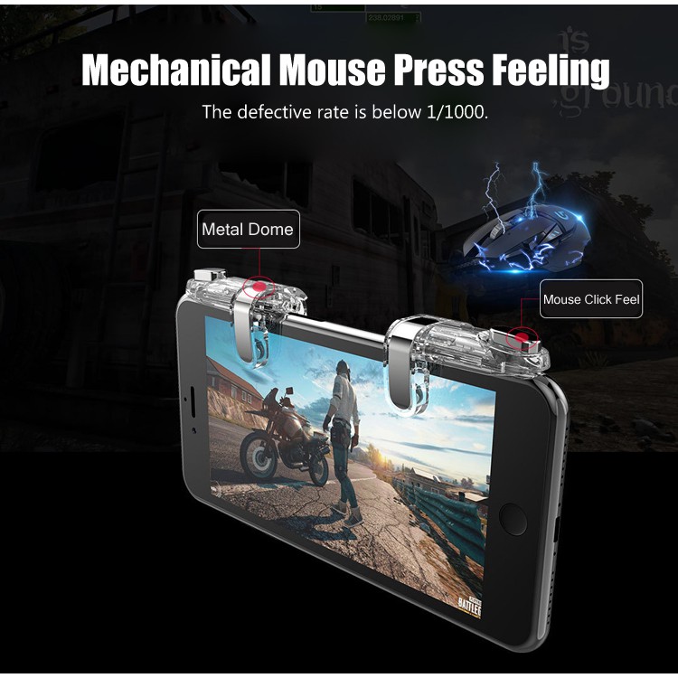 Minin 98K Pubg (1คู่) Mobile Gamepad Pubg SHOOTING TAP จอยยิง ปุ่มช่วยยิง - รูปที่ 2