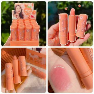 🌈🍑Tanako​ Magic Lip Balm🌟 (Peach Soda) HT 067 ลิปมันเปลี่ยนสี พีช สีส้มอ่อน