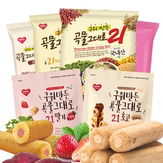 คริปปี้โรล ขนมธัญพืชเกาหลี 21ชนิด(18ชิ้น) Grain crispy roll