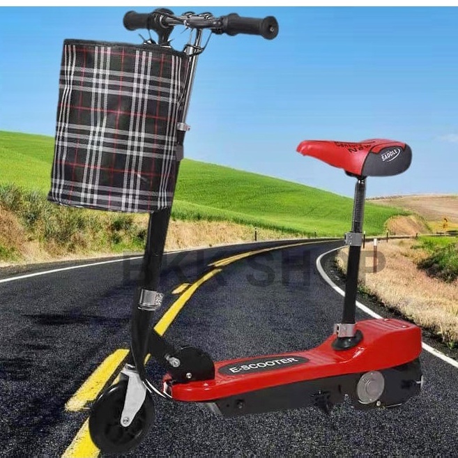 (ใหม่) สกู็ตเตอร์ไฟฟ้า Electric Scooter 24V ไฟหน้า LED E-Scooter ความจุของแบตเตอรี่ 24V20A-24/40A มอ