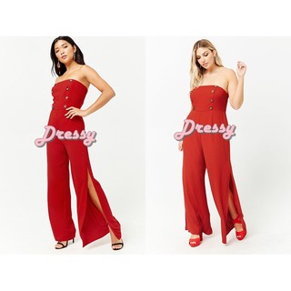 F... Double-Breasted Strapless Jumpsuit