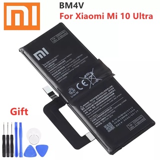 แบตเตอรี่ แท้ Xiaomi BM4V 4500MAh สำหรับ Xiaomi Mi 10 Ultra ของแท้ Batterie Batteria + เครื่องมือฟรี