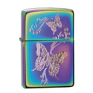 Zippo ไฟแช็กรุ่น 28442 Multi Color Butterflies ของแท้ รับประกันตลอดชีิวิต นำเข้าและจำหน่ายโดยตัวแทนจำหน่าย