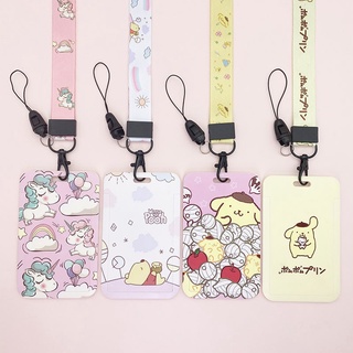 ชุดการ์ดการ์ตูนชุดบัตรอาหารนักศึกษาวิทยาเขตป้ายห้อยบัตร Card Holder +Neck Lanyard กรอบใส่บัตร พร้อมสายผ้าคล้องคอ ที่ใส่บัตรกรอมบัตร สายคล้องบัตร ใส่บัตรพนักงาน