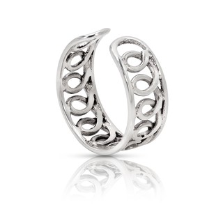 MachuSilver แหวนนิ้วเท้าเงินแท้ 925 Sterling Silver คลื่น เชือกบิด พร้อมถุงกำมะหยี่