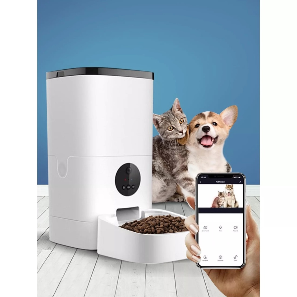 Tuya Smart Pet Feeder 4L เครื่องให้อาหารสัตว์เลี้ยงอัตโนมัติ เครื่องให้อาหาร ชามข้าว ชามอาหาร หมา แม