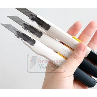คัตเตอร์อเนกประสงค์ SDI 0443C มีดคัตเตอร์ คัตเตอร์สำหรับคนถนัดซ้าย และขวา Cutter คัตเตอร์ ใบแหลม ใบมีด 30 องศา