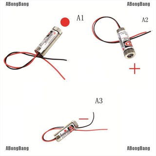 Abongbang 650nm 5mW Red Point / Line / Cross Laser Module Head เลนส์กระจก