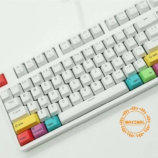 Keycaps mechanical keyboard มีทั้ง window และ Mac วัสดุ PBT  CMYK Modified 10 Pcs. ใช้ตกแต่งแป้นพิมพ์แฟชั่น สีสันสวยงาม