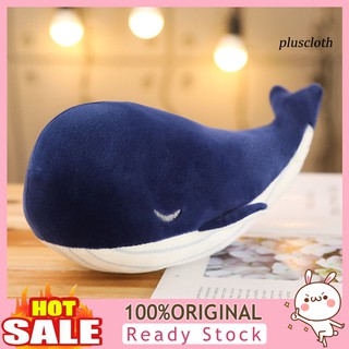 Plu_ ของเล่นตุ๊กตาการ์ตูนปลาวาฬสีฟ้า